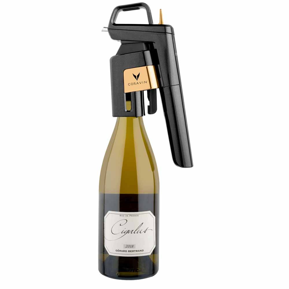 CORAVİN Altılı  Premium Set /Tam Otomatik Şarap Muhafaza Sistemi/ Bluetooth Bağlantılı, Parlak Siyah Kaplama