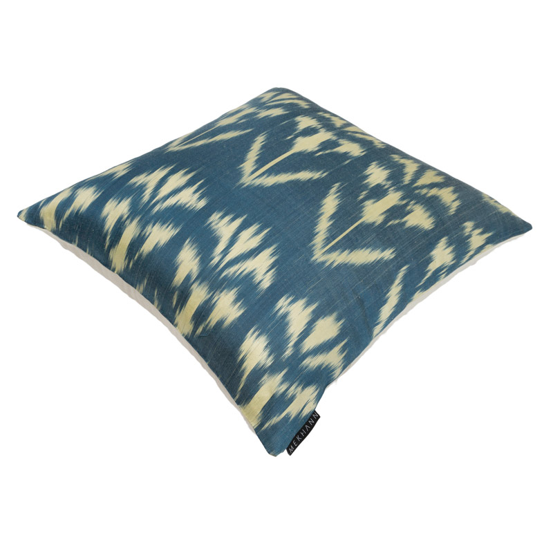 Mekhann Ikat XV El Dokuma İpek Minder(44*44)