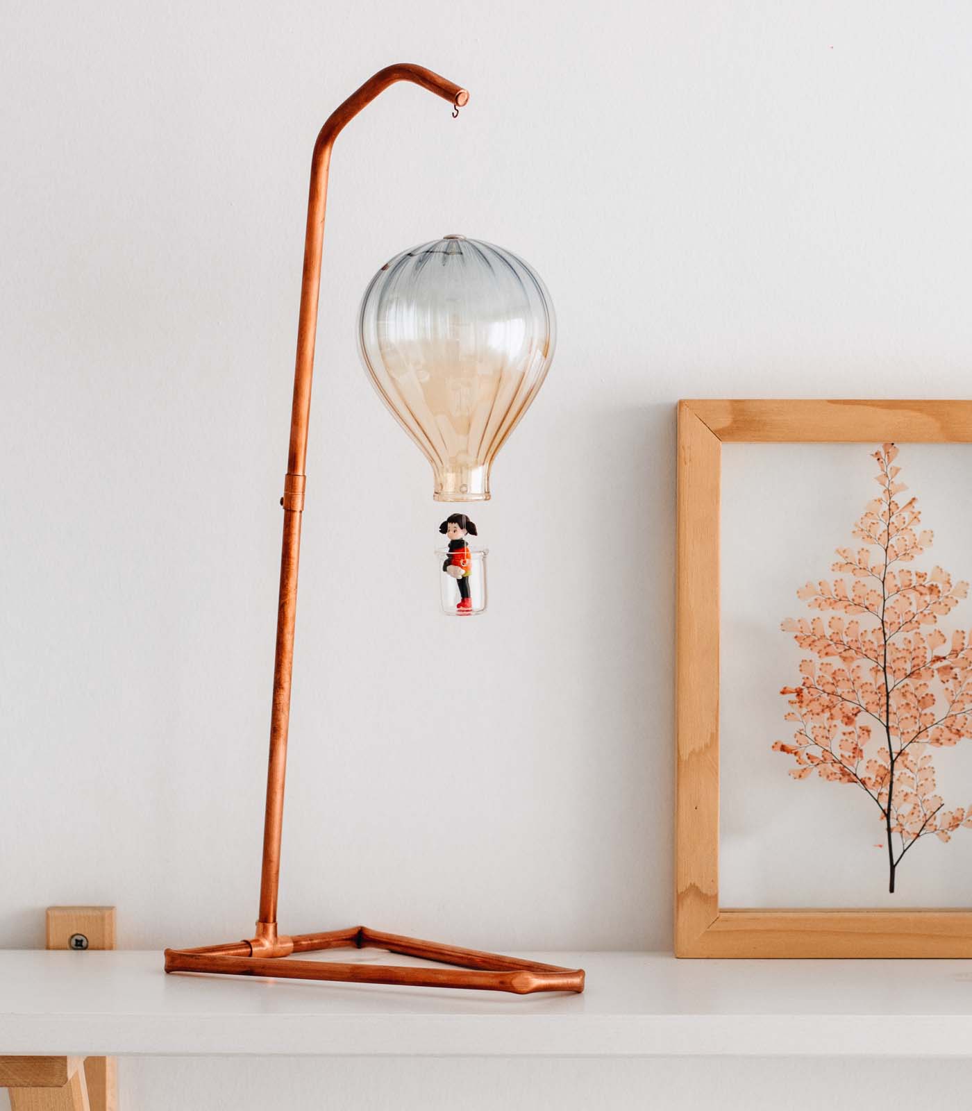 El Yapımı Sıcak Hava Balonu Cam Obje/ 1200 Derece Cam