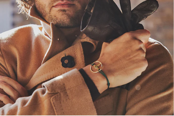 18 Ayar Altın British Racing Green Bileklik