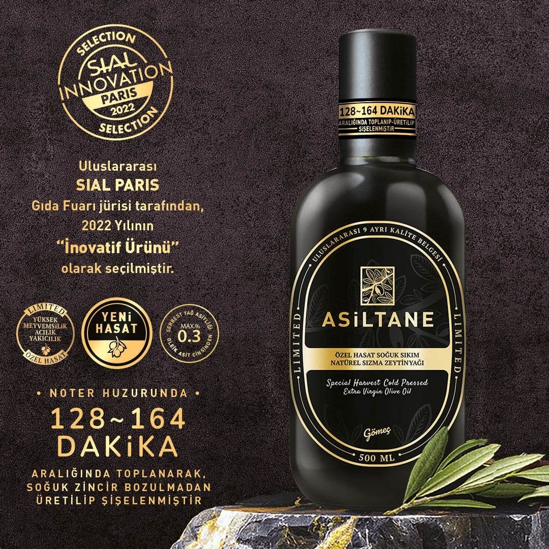 Asiltane Sınırlı Özel Hasat Soğuk Sıkım Sızma Zeytinyağı  500 ml