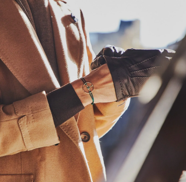 18 Ayar Altın British Racing Green Bileklik