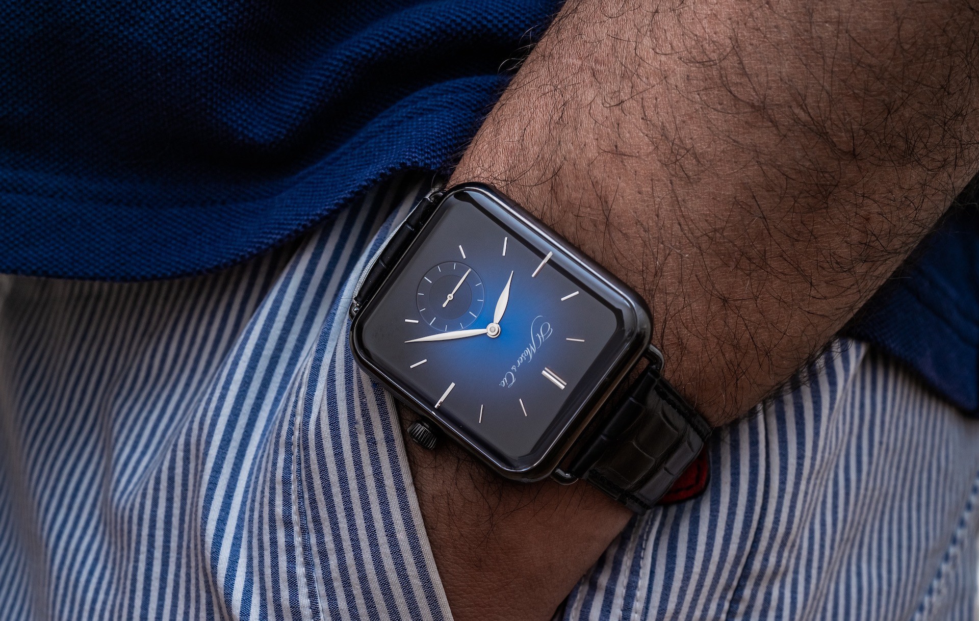 H.Moser&Cie Swiss Alp Deri̇ Kayışlı Saat ( 5324-0201)