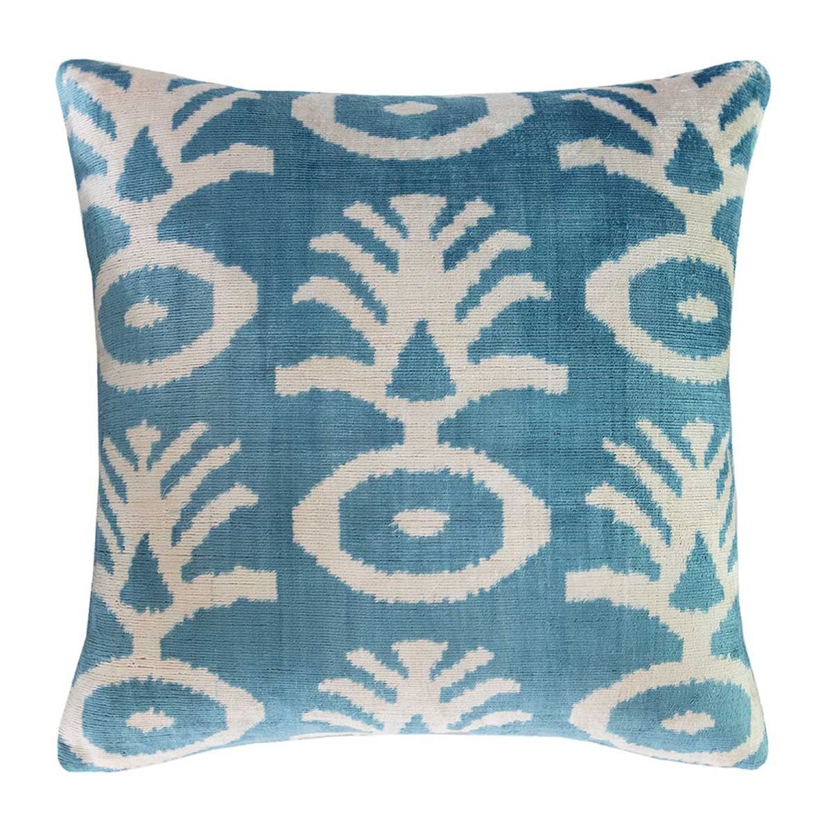 Mekhann Ikat XV El Dokuma İpek Minder(44*44)