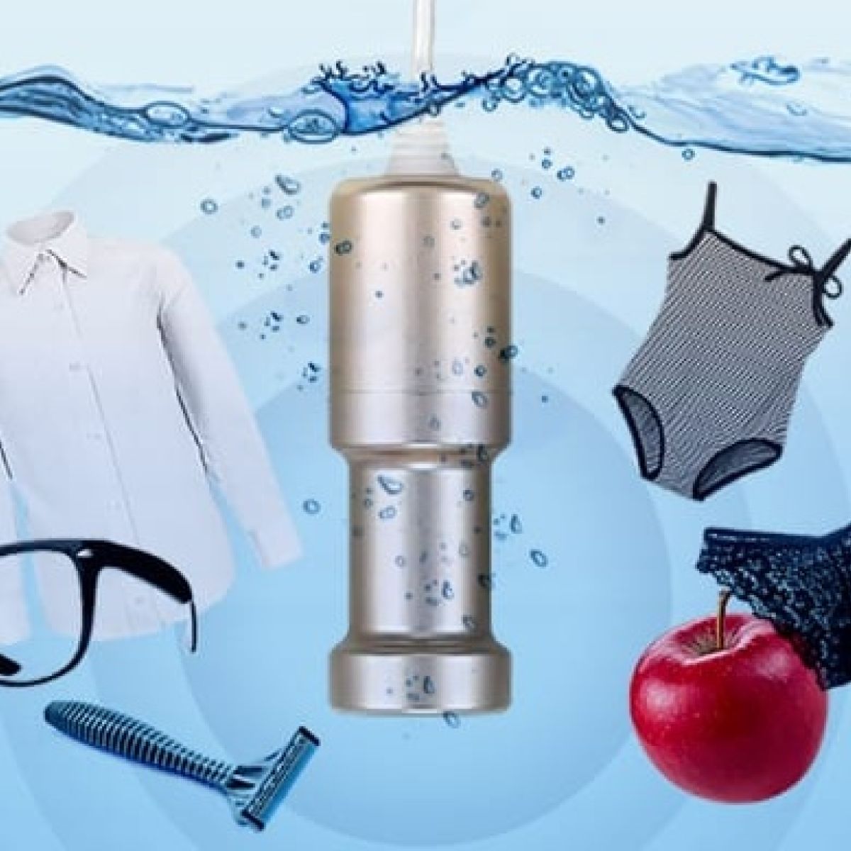 Sonic Soak Taşınabilir Ultrasonik Temizleyici(2'li Paket)