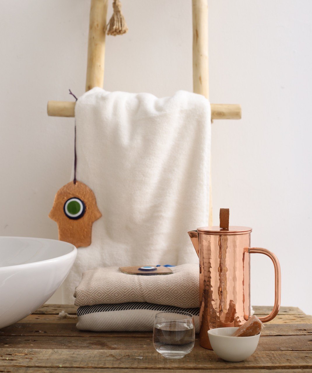 Deri Saplı Bakır Sürahi /Aydan Öner