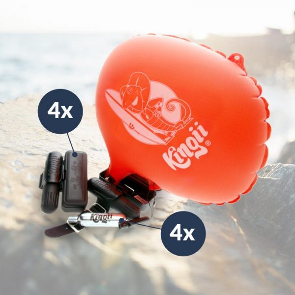 Kıngı Giyilebilir Yüzme Güvenlik Cihazı Aile Paketi (4 Kartuş)