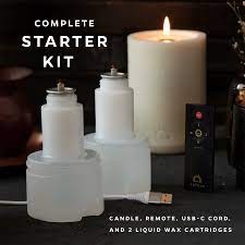 Ludela Dünyanın İlk Uzaktan Kumandalı Gerçek Alevli Mum Başlangıç ​​Seti