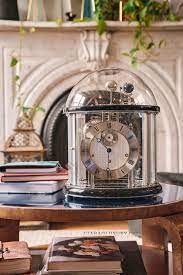 Hermle Tellurium II Nikel/Siyah Kaplama Masa Saati